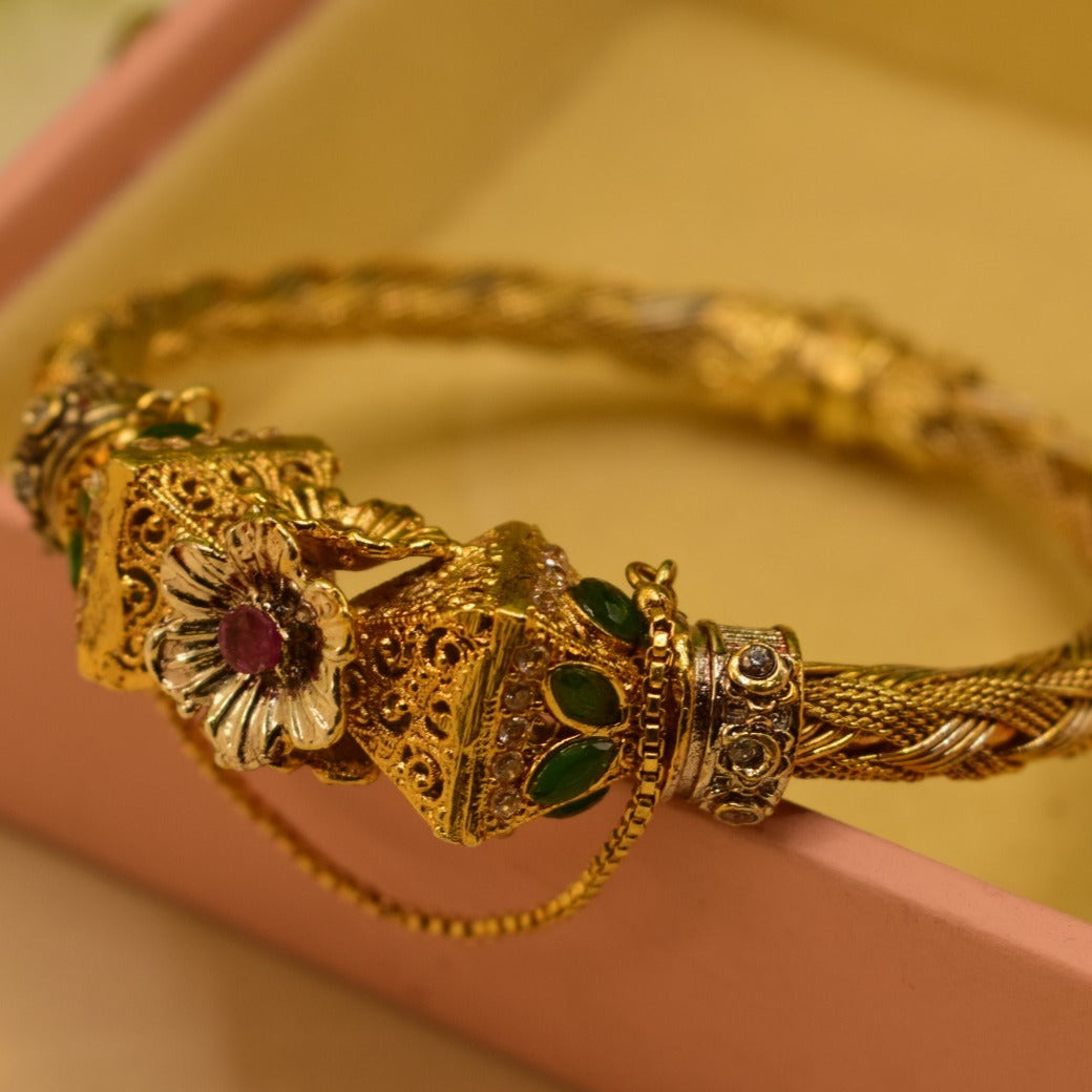 Elegant Fancy Gold Plated Bangle for Girls/Women