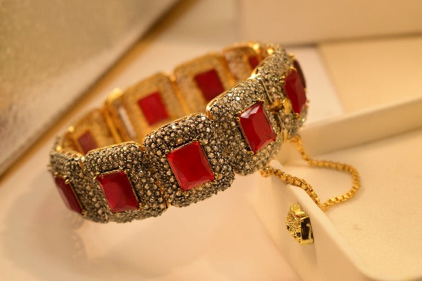 Beautiful Real Stone Bangle for Girls/Women