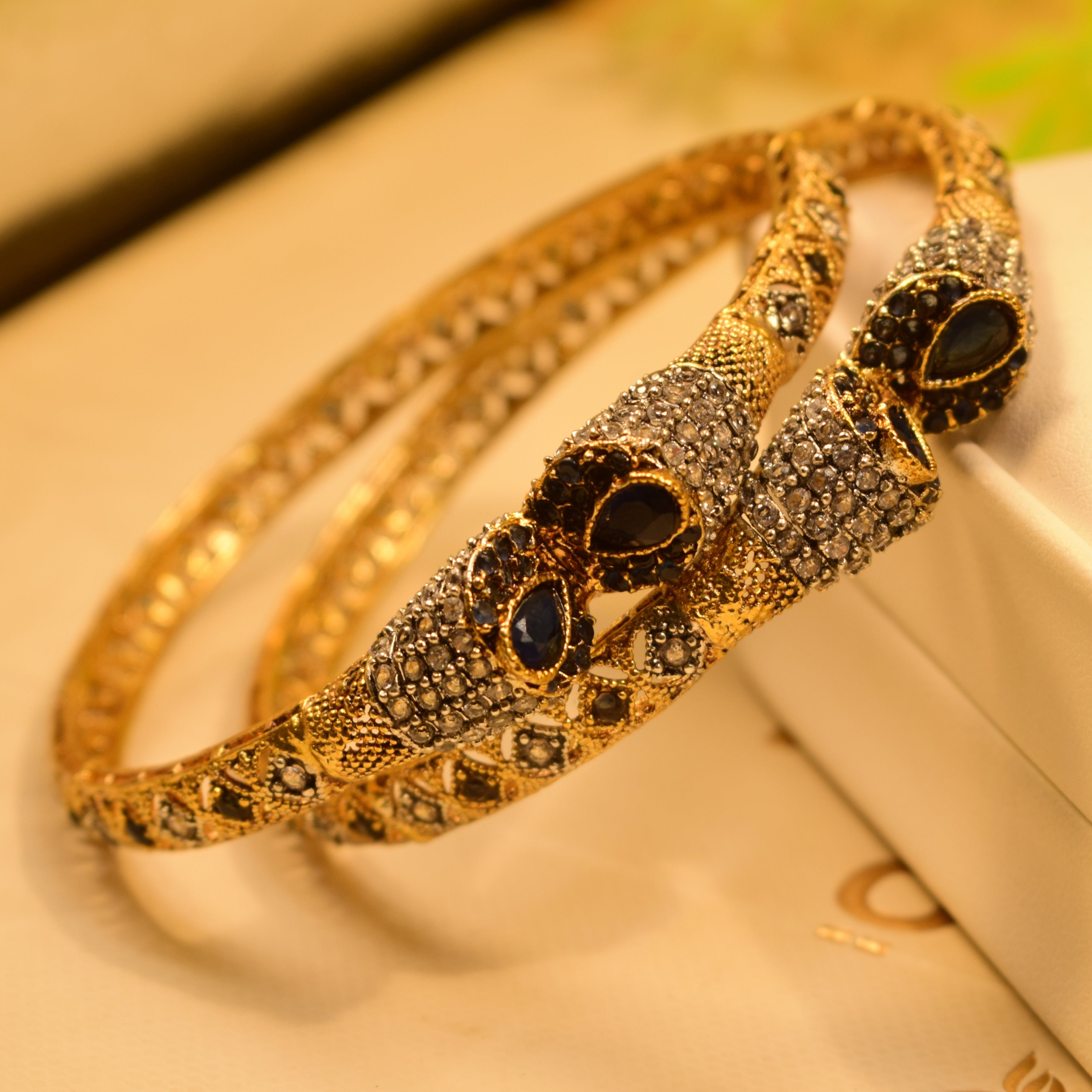 Elegant Design Gold Plated Bangles Set for Girls/Women