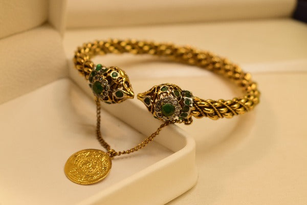 Fancy Unique Design Gold Plated Bangle For Girls/Women