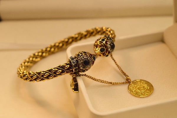 Fancy Unique Design Gold Plated Bangle For Girls/Women