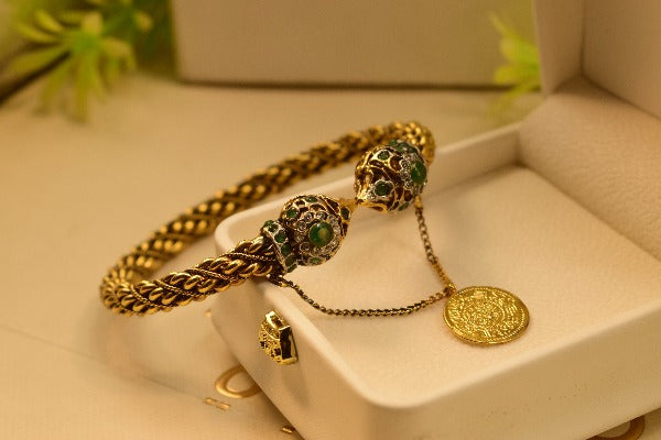Fancy Unique Design Gold Plated Bangle For Girls/Women