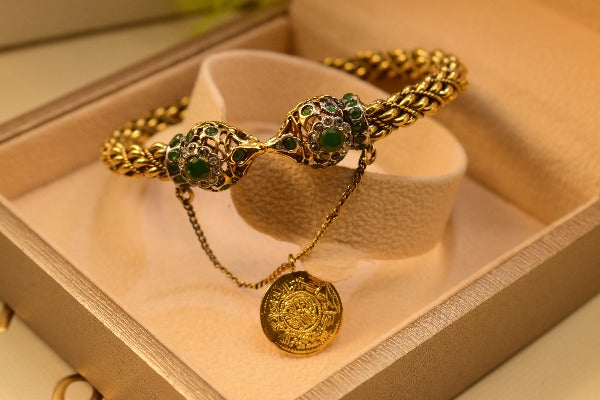 Fancy Unique Design Gold Plated Bangle For Girls/Women