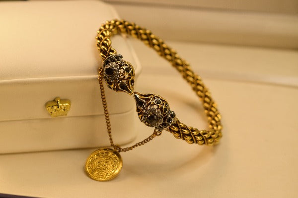 Fancy Unique Design Gold Plated Bangle For Girls/Women