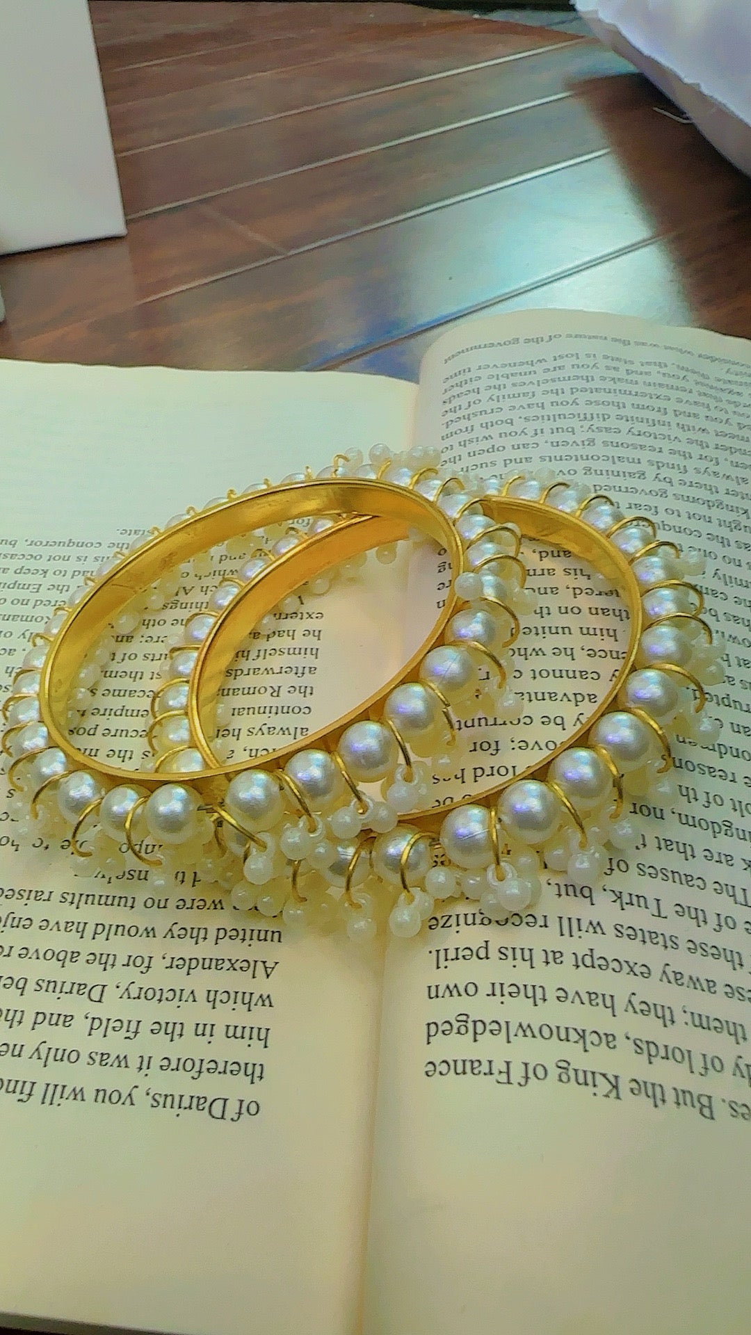 Beautiful Pearls Bangles Set for Girls/Women
