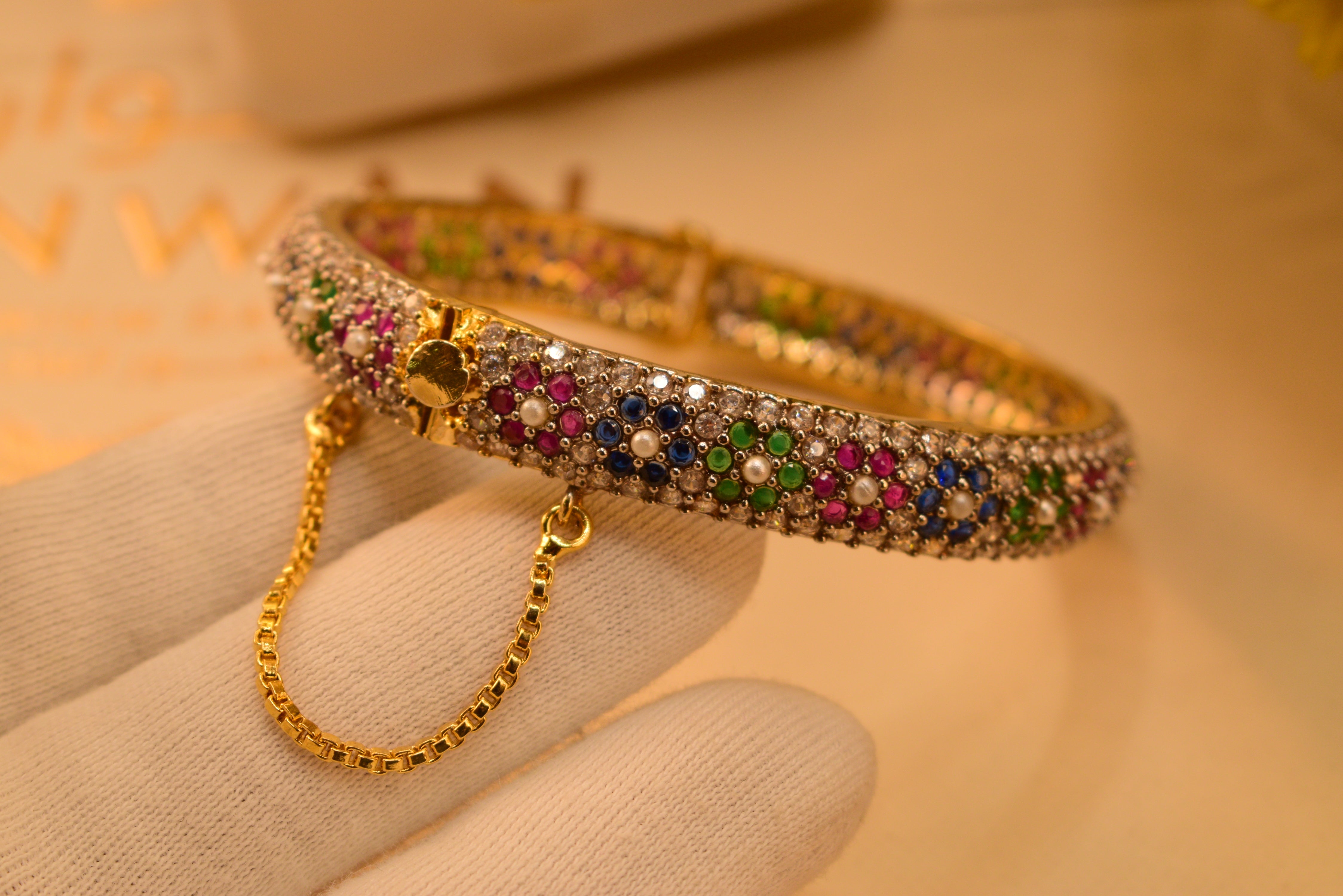 24K Gold Plated Beautiful Elegant Design Bangle for Girls/Women