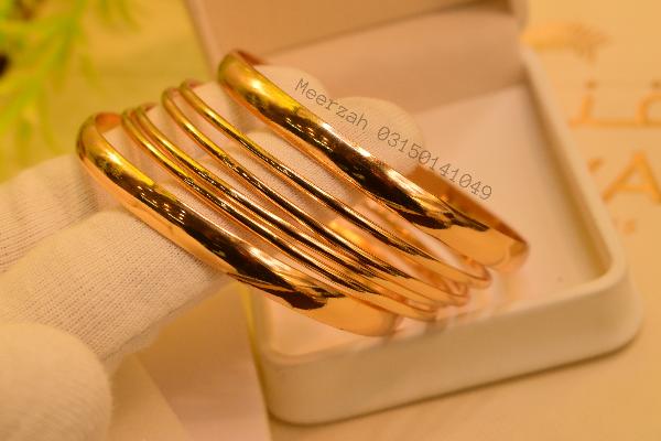 Fancy Stylish 6pc Gold Plated Bangles Set for Girls/Women