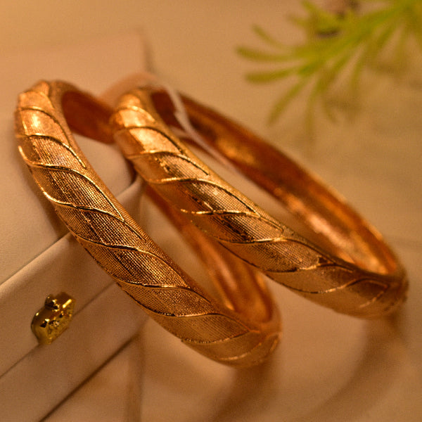 Glamorous Unique Design 2pc Bangle Set for Girls/Women