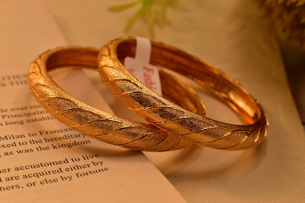 Glamorous Unique Design 2pc Bangle Set for Girls/Women