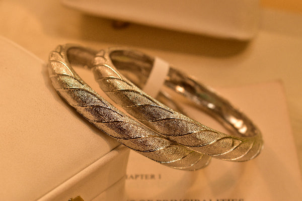 Glamorous Unique Design 2pc Bangle Set for Girls/Women