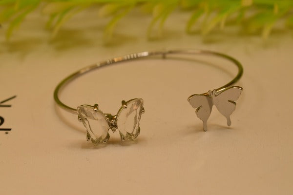Elegant Butterfly Silver Bracelet for Girls/Women