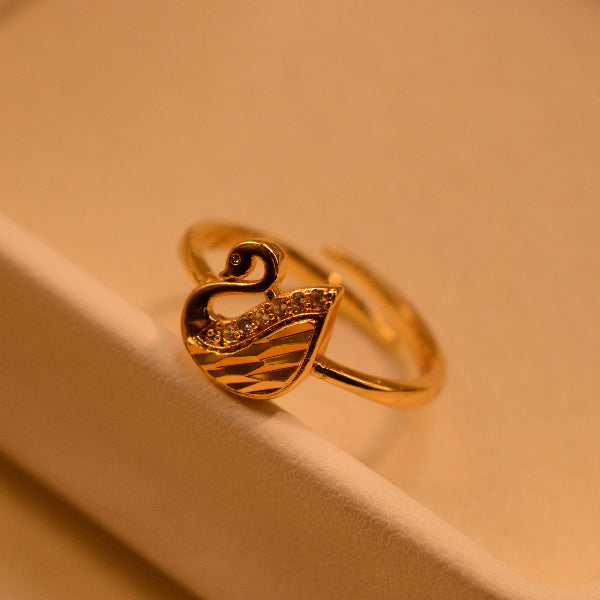 Stylish Unique Duck Design Crystal Stones Ring For Girls/Women