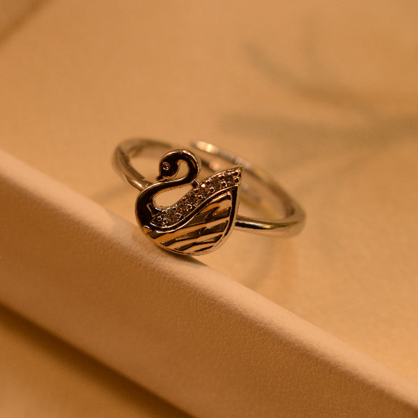 Stylish Unique Duck Design Crystal Stones Ring For Girls/Women
