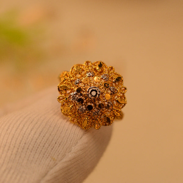 Stylish Unique Design 22K RP 3.7 Gram Gold Plated Ring For Girls/Women