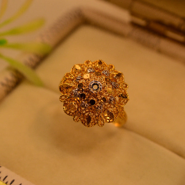 Stylish Unique Design 22K RP 3.7 Gram Gold Plated Ring For Girls/Women