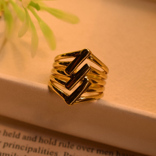 Charming Unique Design Gold Plated Ring For Girls/Women
