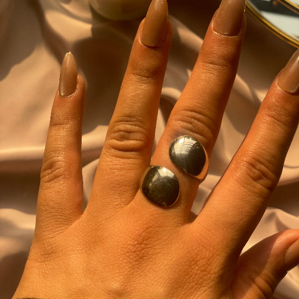 Fancy Unique Design Silver Plated Ring For Girls/Women