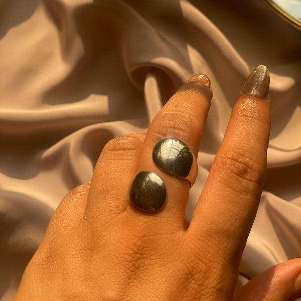 Fancy Unique Design Silver Plated Ring For Girls/Women