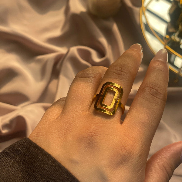 Fancy Unique Design Gold Plated Ring For Girls/Women