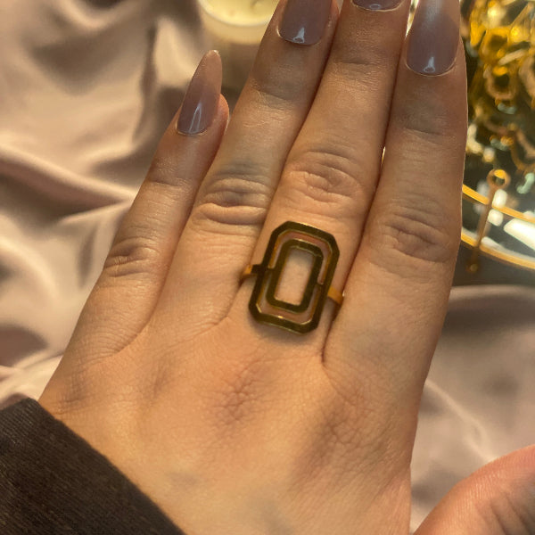 Fancy Unique Design Gold Plated Ring For Girls/Women