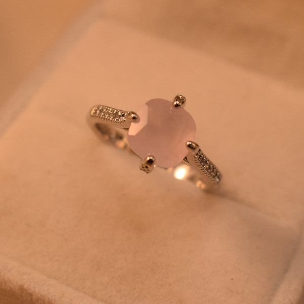 Fancy Unique Design Silver Plated Crystal Stones Ring For Girls/Women