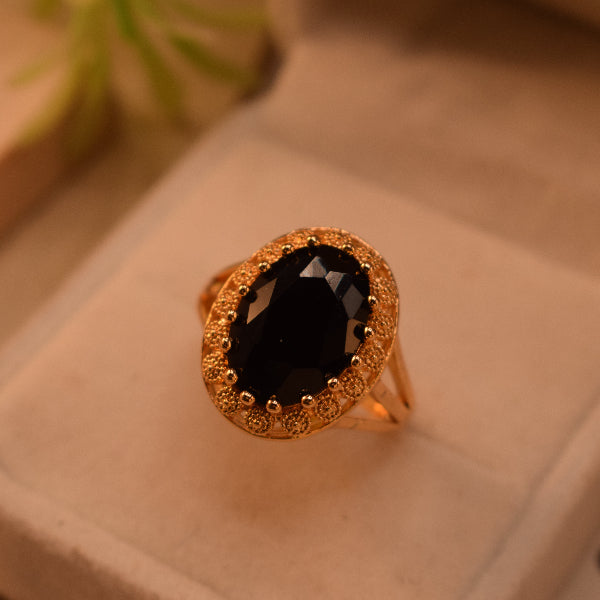 Gorgeous Unique Design Gold Plated Crystal Stone Ring For Girls/Women