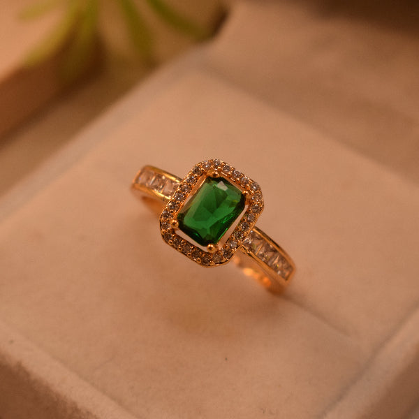 Charming Design Gold Plated Crystal Stones Ring For Girls/Women