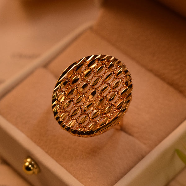 Luxury Unique Design Gold Plated Ring For Girls/Women