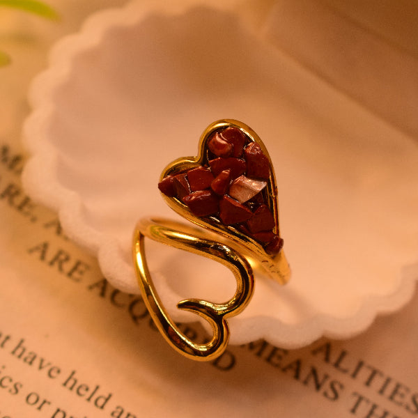 Elegant Design Gold Plated Crystal Stones Ring For Girls/Women