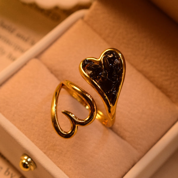 Elegant Design Gold Plated Crystal Stones Ring For Girls/Women