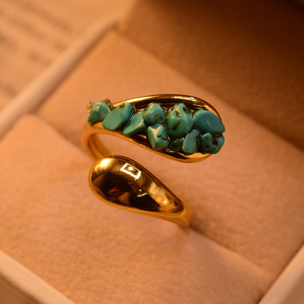 Beautiful Design Gold Plated Crystal Stones Ring For Girls/Women