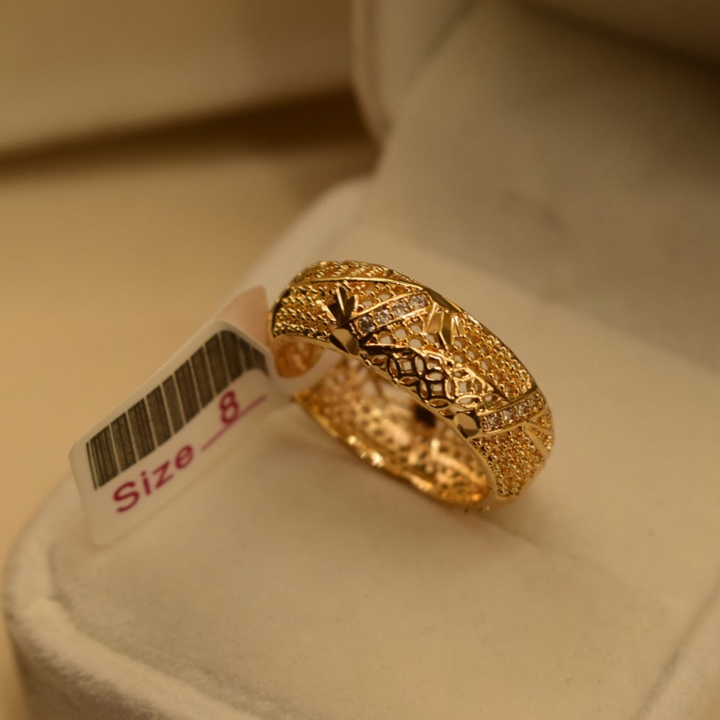Unique Design Golden Ring for Girls/Women