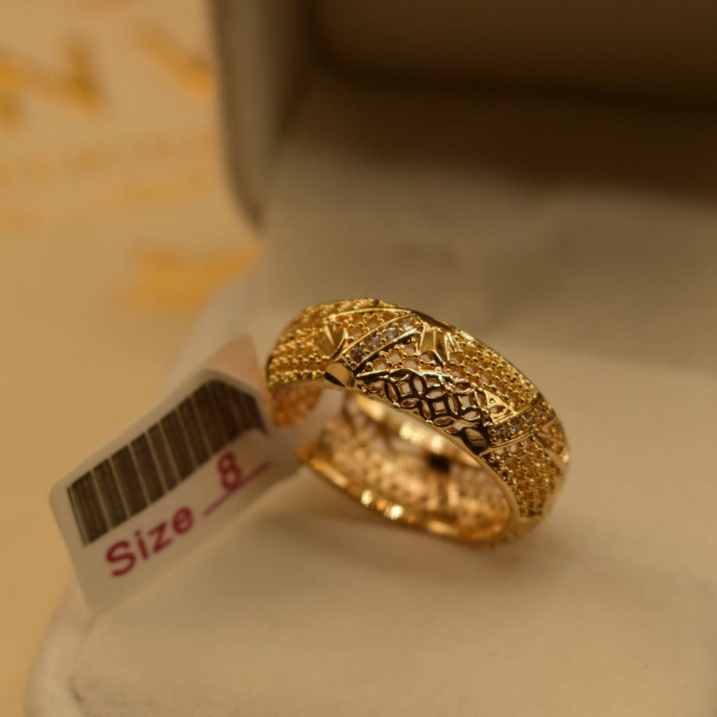 Unique Design Golden Ring for Girls/Women