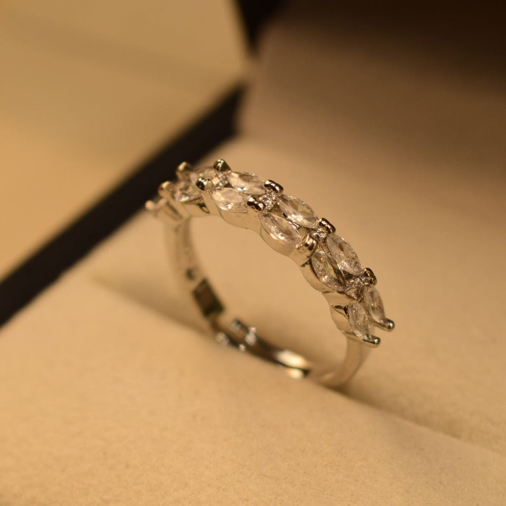 Elegant Design Real Stone Gold Plated Ring for Girls/Women