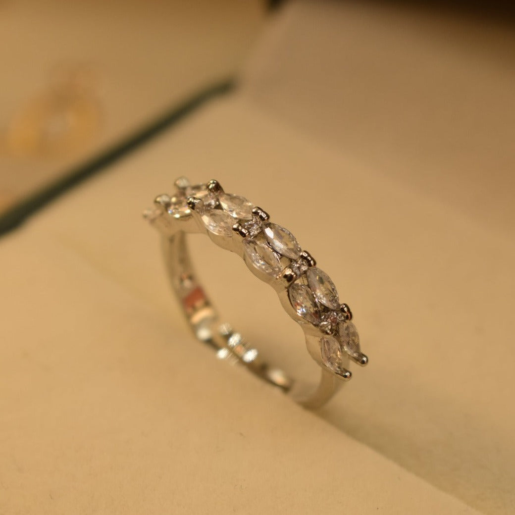 Elegant Design Real Stone Gold Plated Ring for Girls/Women