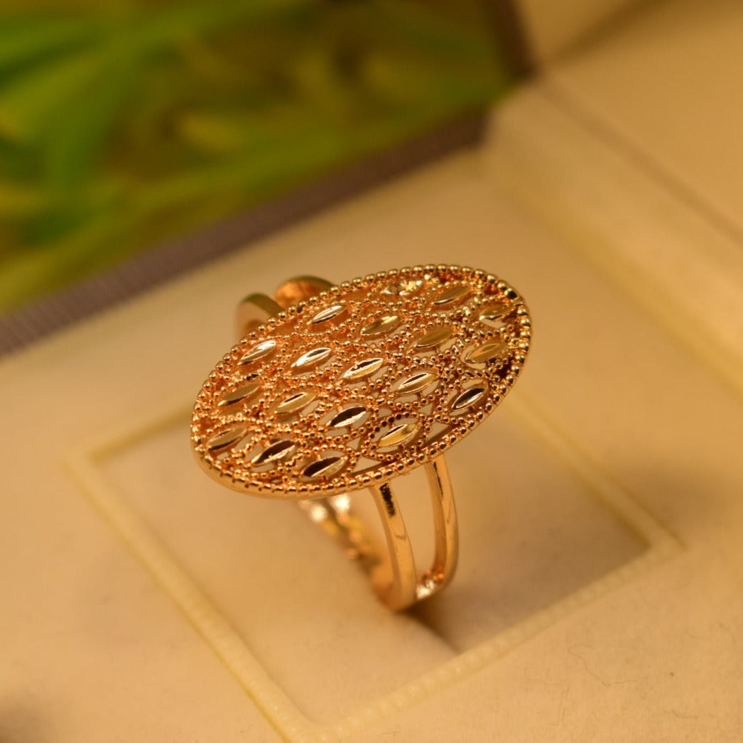 Elegant Design Gold Plated Ring for Girls/Women
