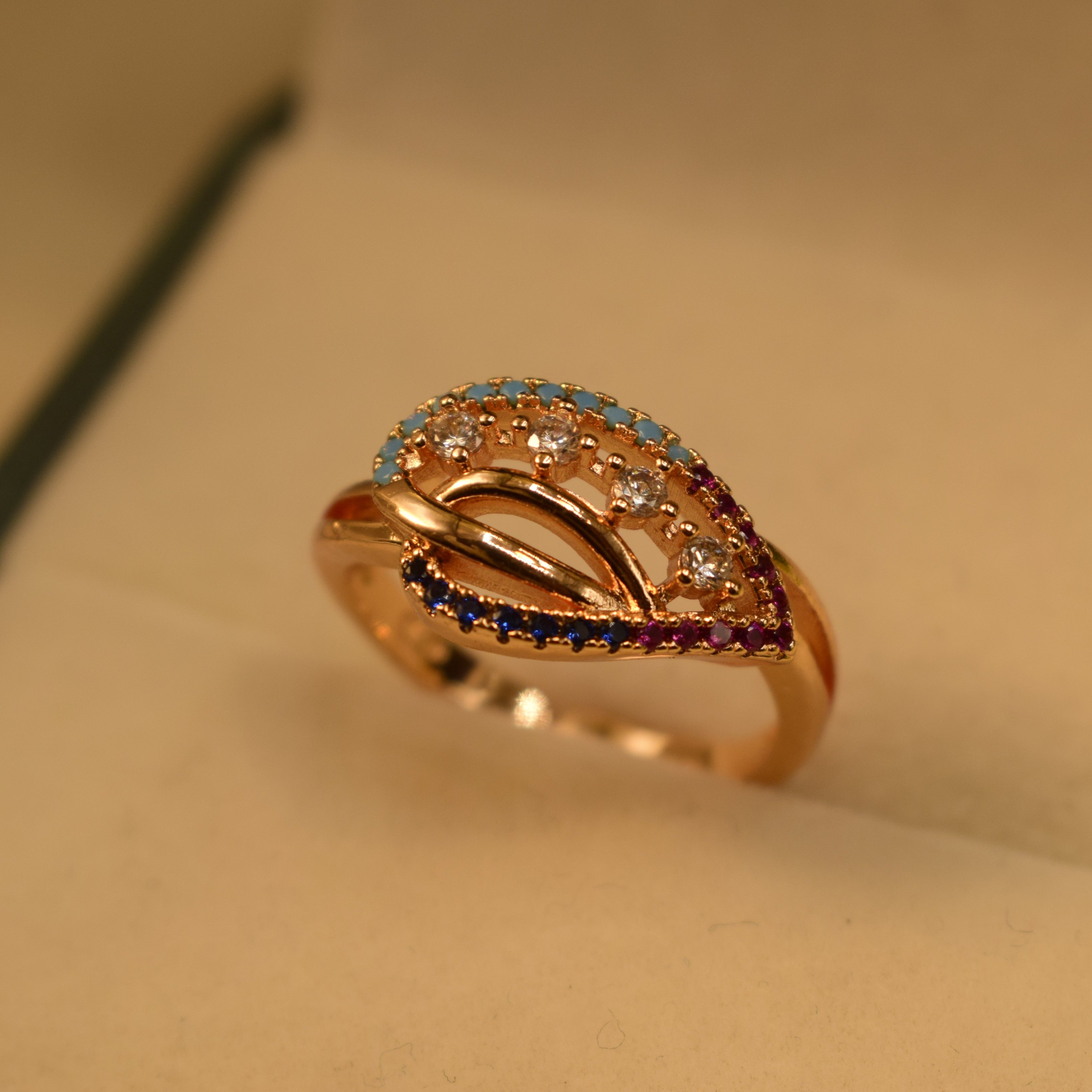 Stylish Design Real Stone Ring for Girls/Women