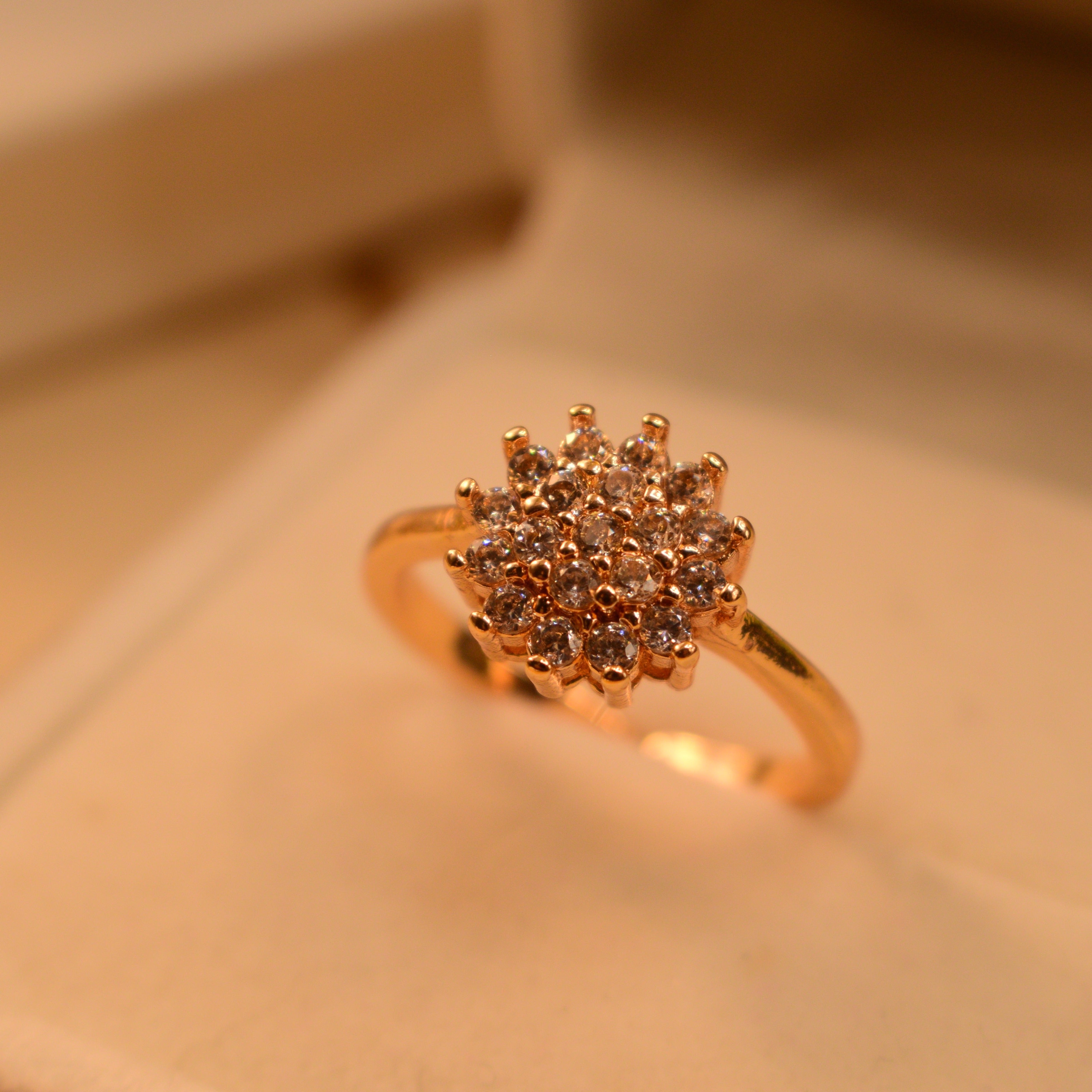 Stylish Design Real Stones Ring for Girls/Women