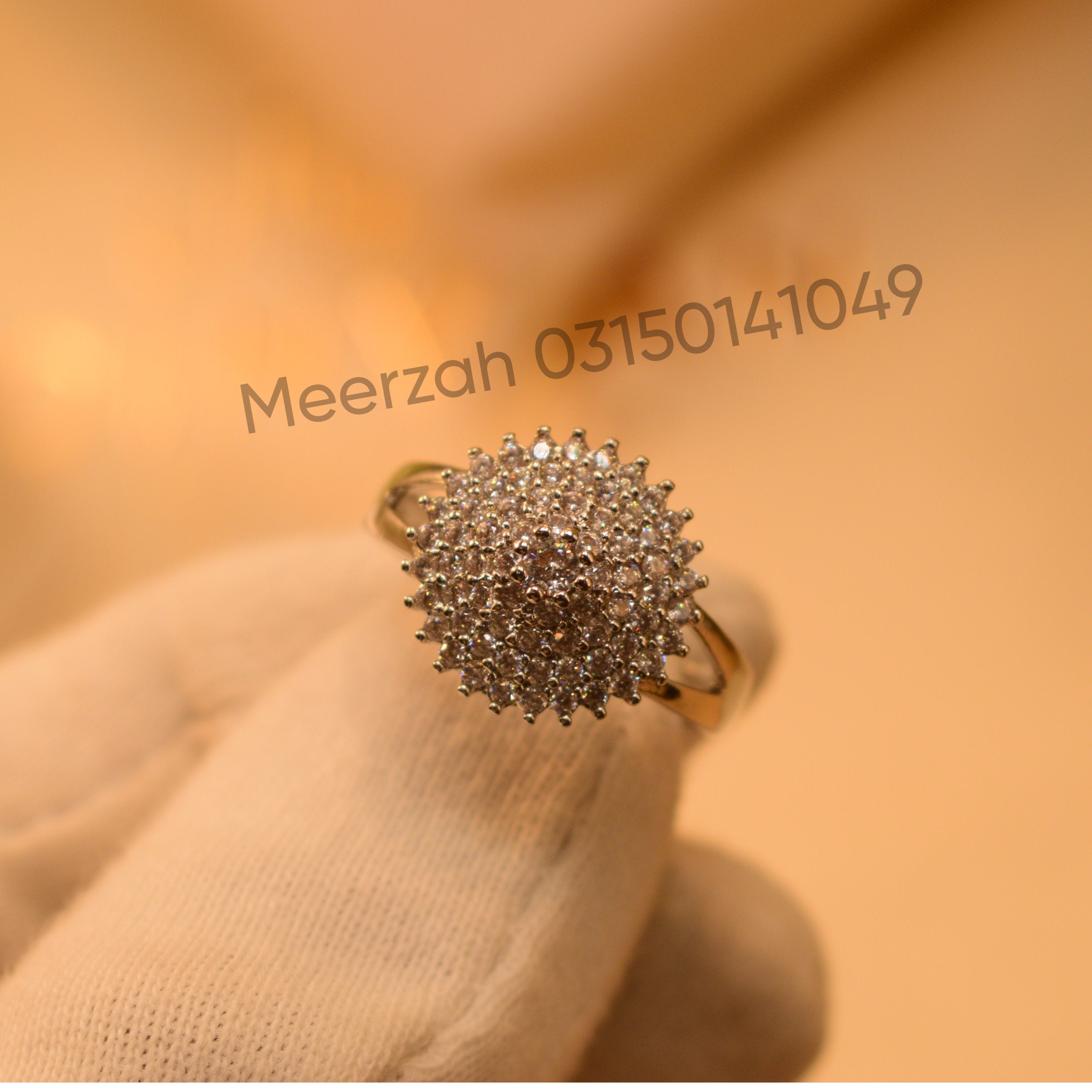 Glamorous Crystal Stone Unique Design Ring for Girls/Women