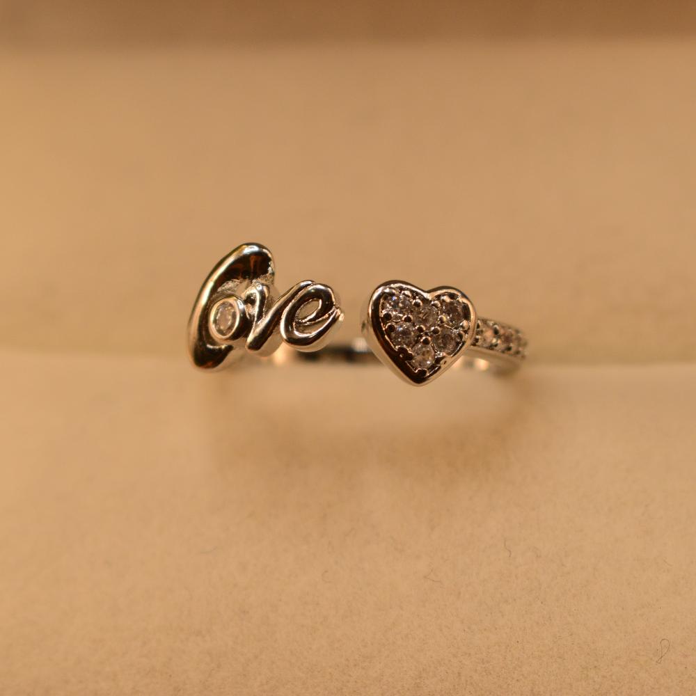 Luxury Elegant Crystal Stones Silver Ring for Girls/Women