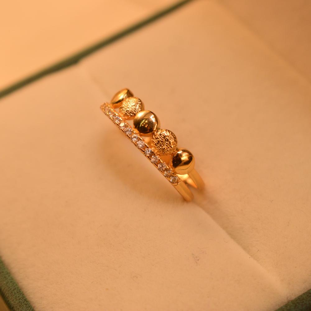 Stylish Design 24K Gold Plated Ring for Girls/Women