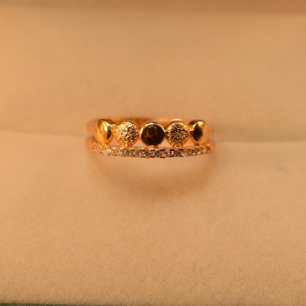 Stylish Design 24K Gold Plated Ring for Girls/Women