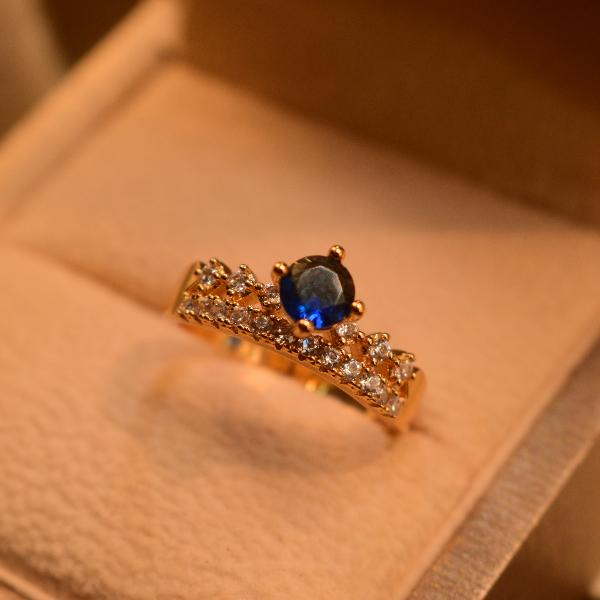 Unique Design Real Stones Ring For Girls/Women