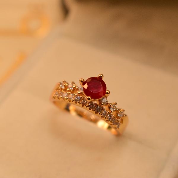 Unique Design Real Stones Ring For Girls/Women