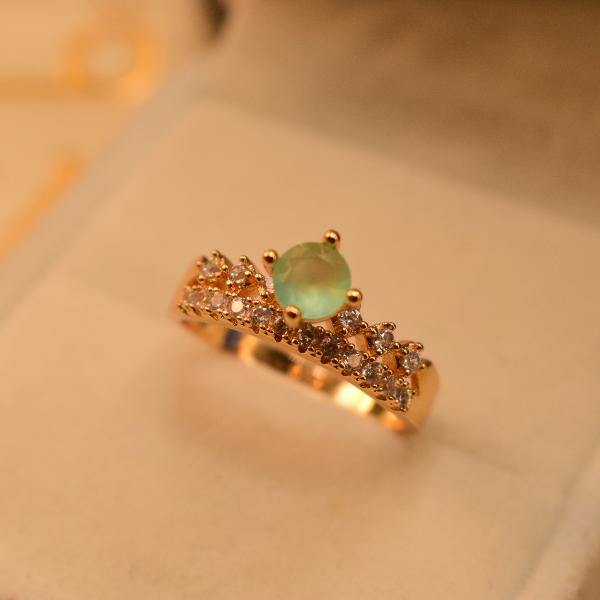 Unique Design Real Stones Ring For Girls/Women