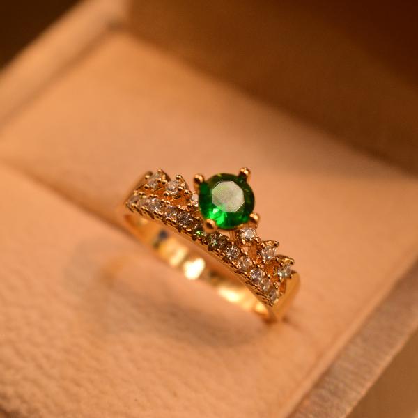 Unique Design Real Stones Ring For Girls/Women