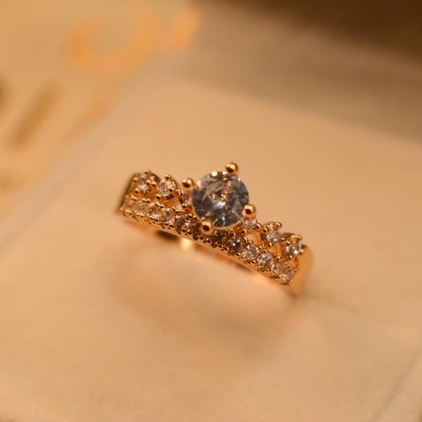 Unique Design Real Stones Ring For Girls/Women