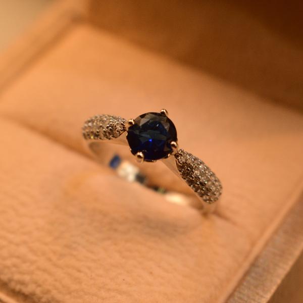 Beautiful Fancy Design Real Stones Silver Ring For Girls/Women