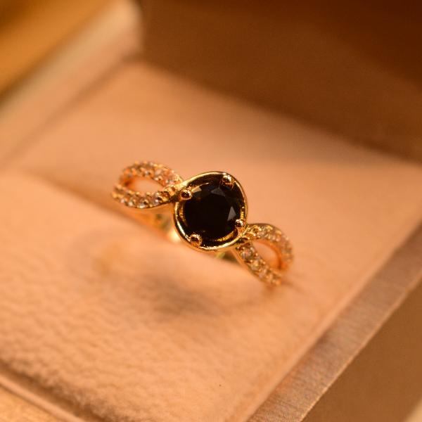 Luminous Real Stone Gold Plated Ring For Girls/Women