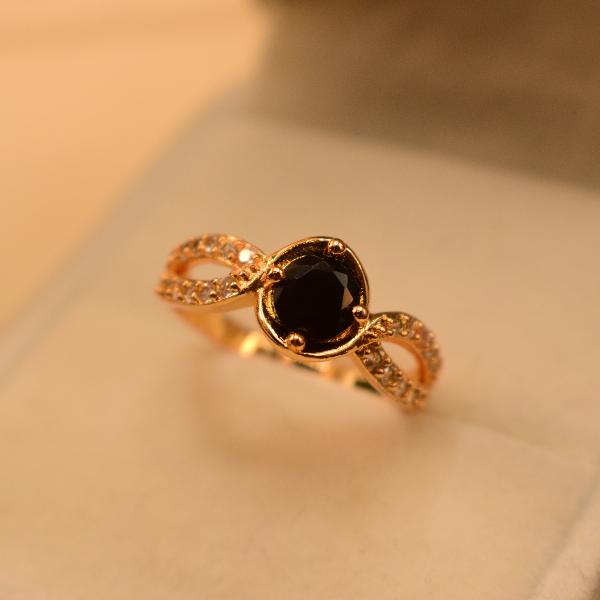 Luminous Real Stone Gold Plated Ring For Girls/Women